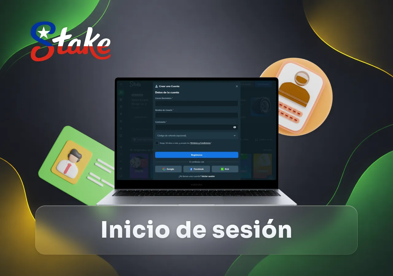 inicio de sesión Stake Casino