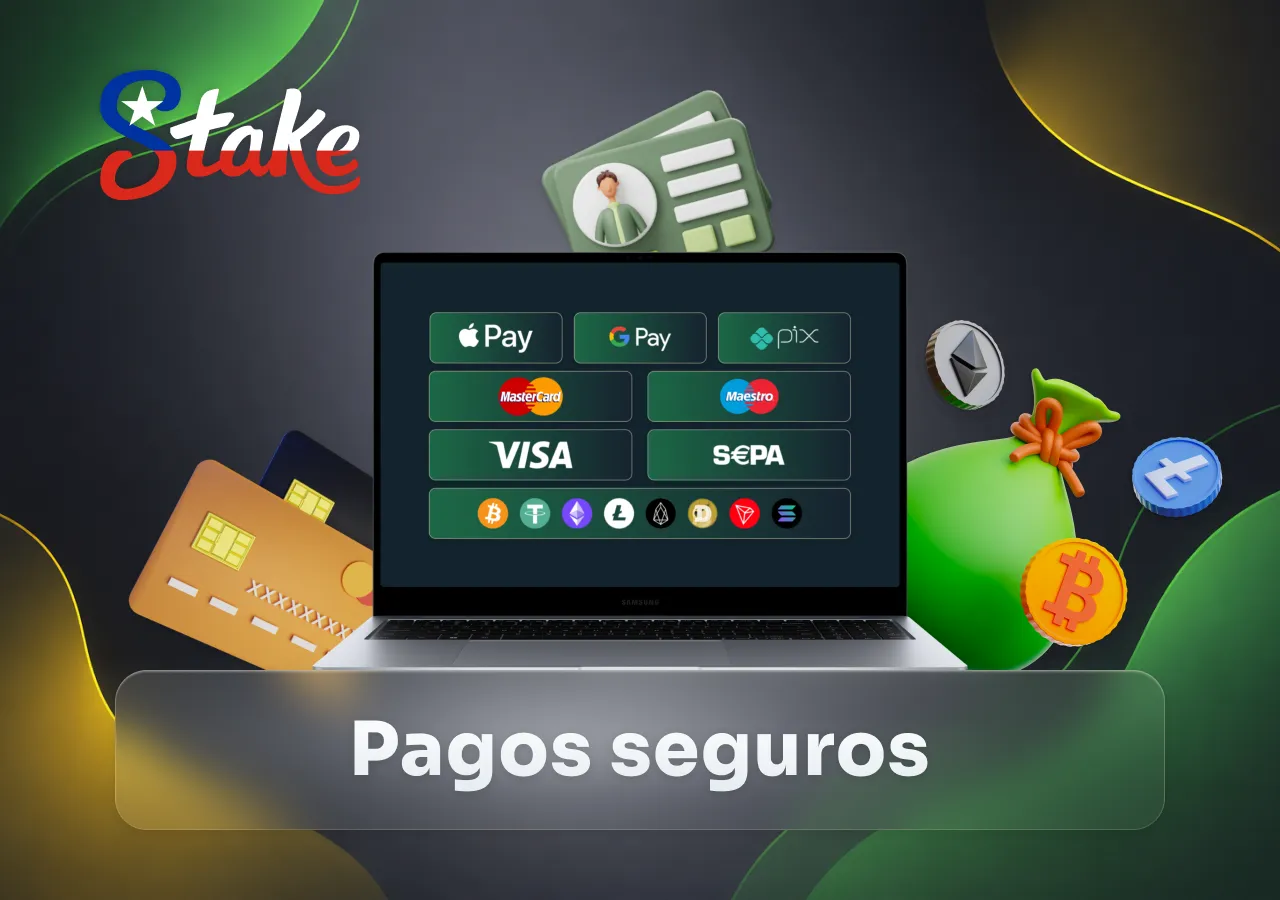 Métodos de pago seguros en Stake Casino